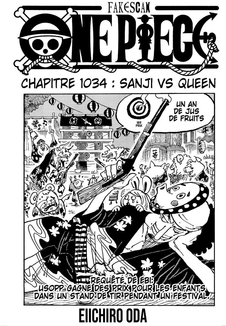 Spoil One Piece chapitre 1034