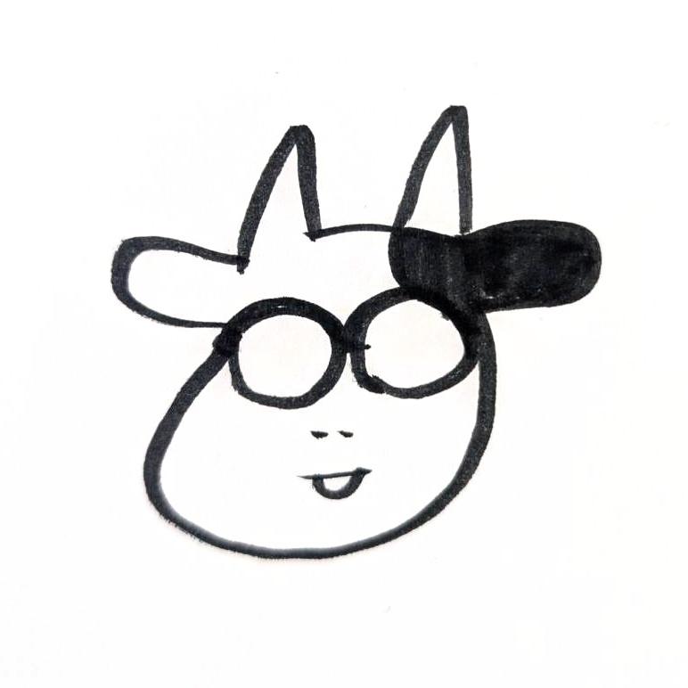 Pour finir, elle nous a dessiné un autoportrait.