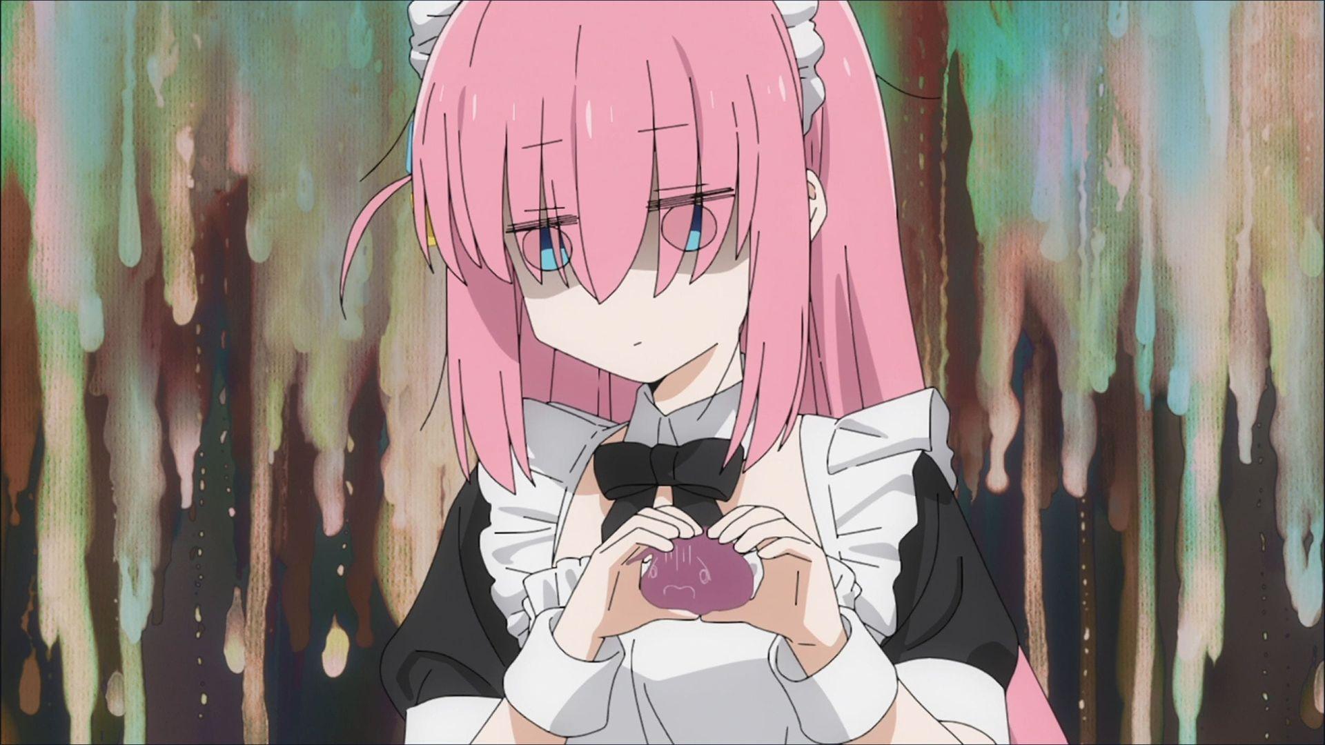 Scène modifiée de Bocchi the Rock! : Hitori Gotoh en maillot de bain