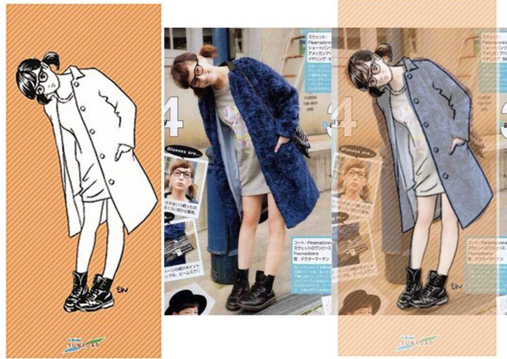 Illustration pour la collaboration avec Kichijoji Sun Road