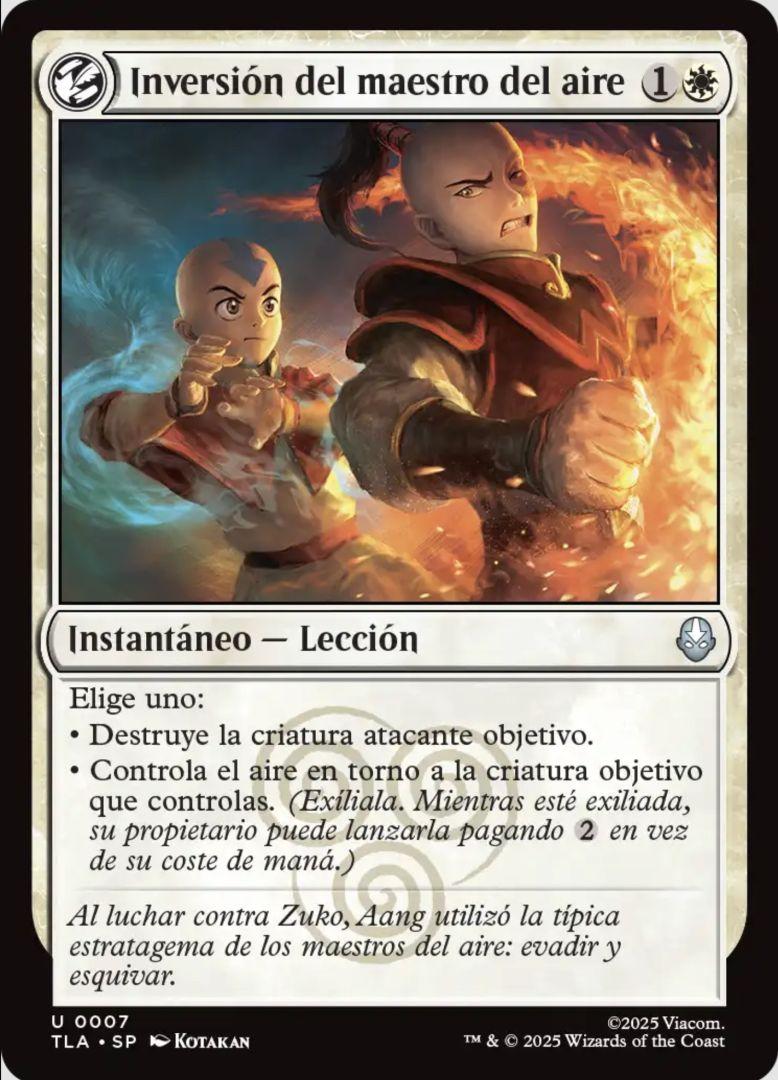 Carte Magic: The Gathering d'Aang en forme alternative, collection Avatar