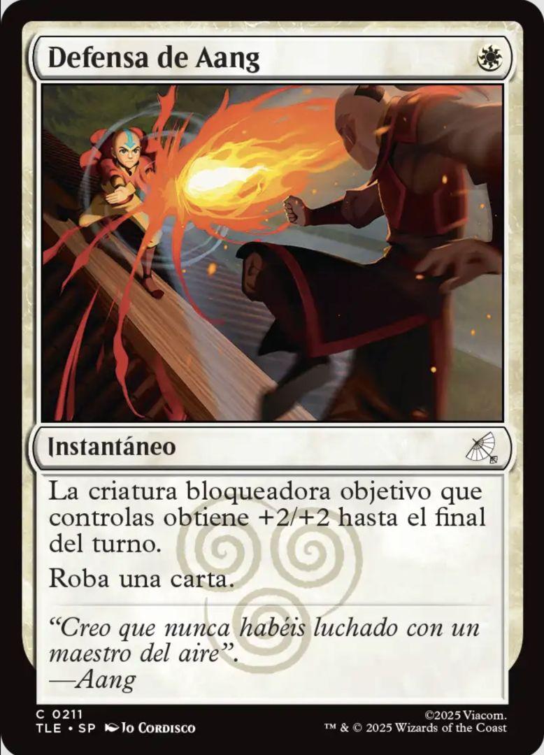 Carte Magic: The Gathering d'Aang en mode Avatar