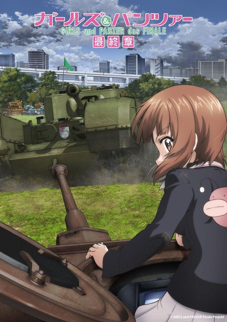 Visuel teaser Girls und Panzer das Finale 5 : Miho Nishizumi et le char Churchill Mk.VII de St. Gloriana