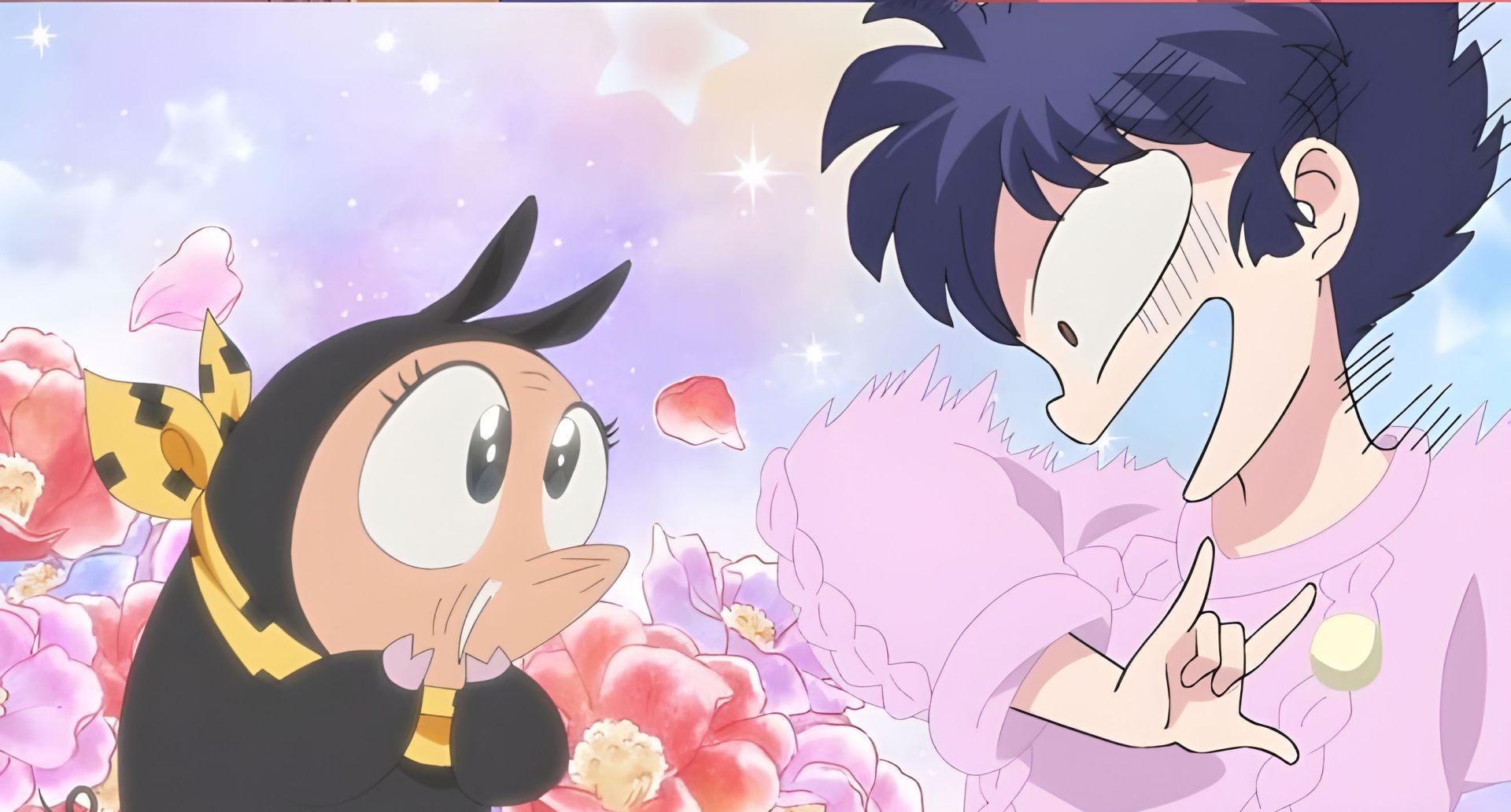 Scène de l'épisode 18 de Ranma ½ montrant Happosai et Ranma