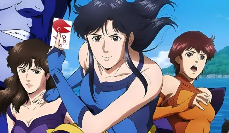 Visuel promotionnel de la seconde partie de l'anime Cat's Eye sur Disney+