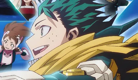 Visuel de Izuku Midoriya et All Might, marquant la fin de My Hero Academia