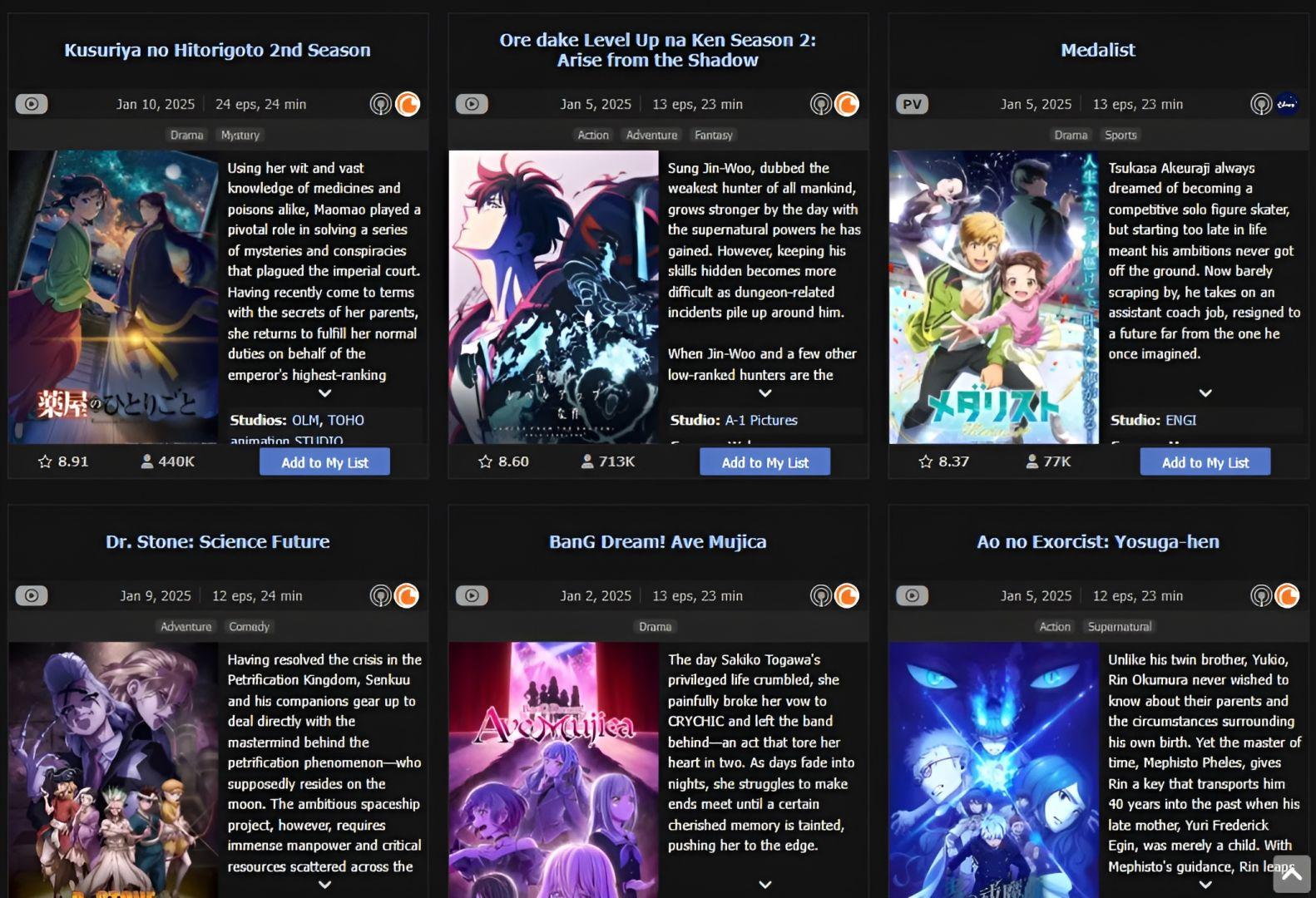 Scène de The Apothecary Diaries, un anime plébiscité en 2025