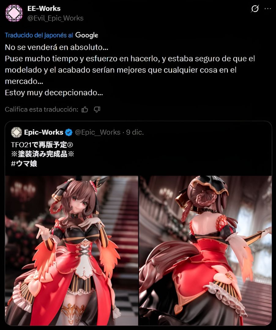 Vue d'ensemble de la figure de Gentildonna, un Garage Kit résine peint à la main