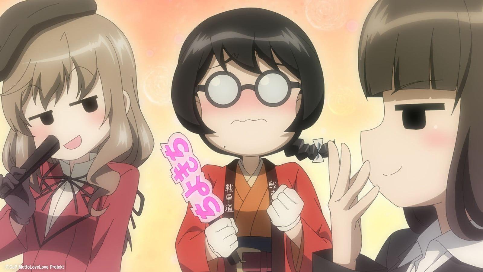 Personnages de Girls und Panzer: Motto Love Love Sakusen Desu! en situation comique