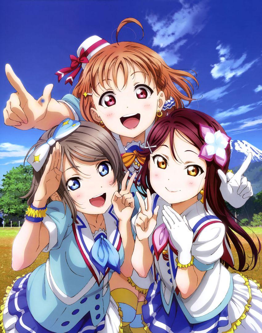 Illustration des personnages de Love Live! Sunshine!! à Numazu
