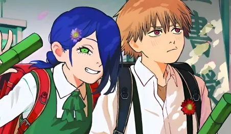 Visuel promotionnel du film Chainsaw Man: The Movie Reze Arc, annonçant un bonus spécial