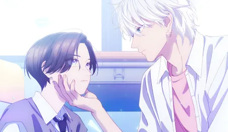 Affiche promotionnelle de l'anime In the Clear Moonlit Dusk annonçant sa date de sortie