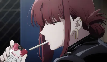Visuel clé de l'anime Smoking Behind the Supermarket with You annonçant sa date de sortie