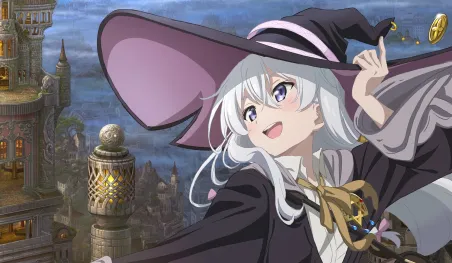 Elaina, la Bruja Cendrée, sur l'affiche du nouveau film d'animation Wandering Witch: The Journey of Elaina