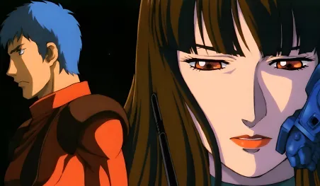 Illustration promotionnelle de l'anime Armored Trooper Votoms: The Grey Witch, dirigé par Mamoru Oshii.