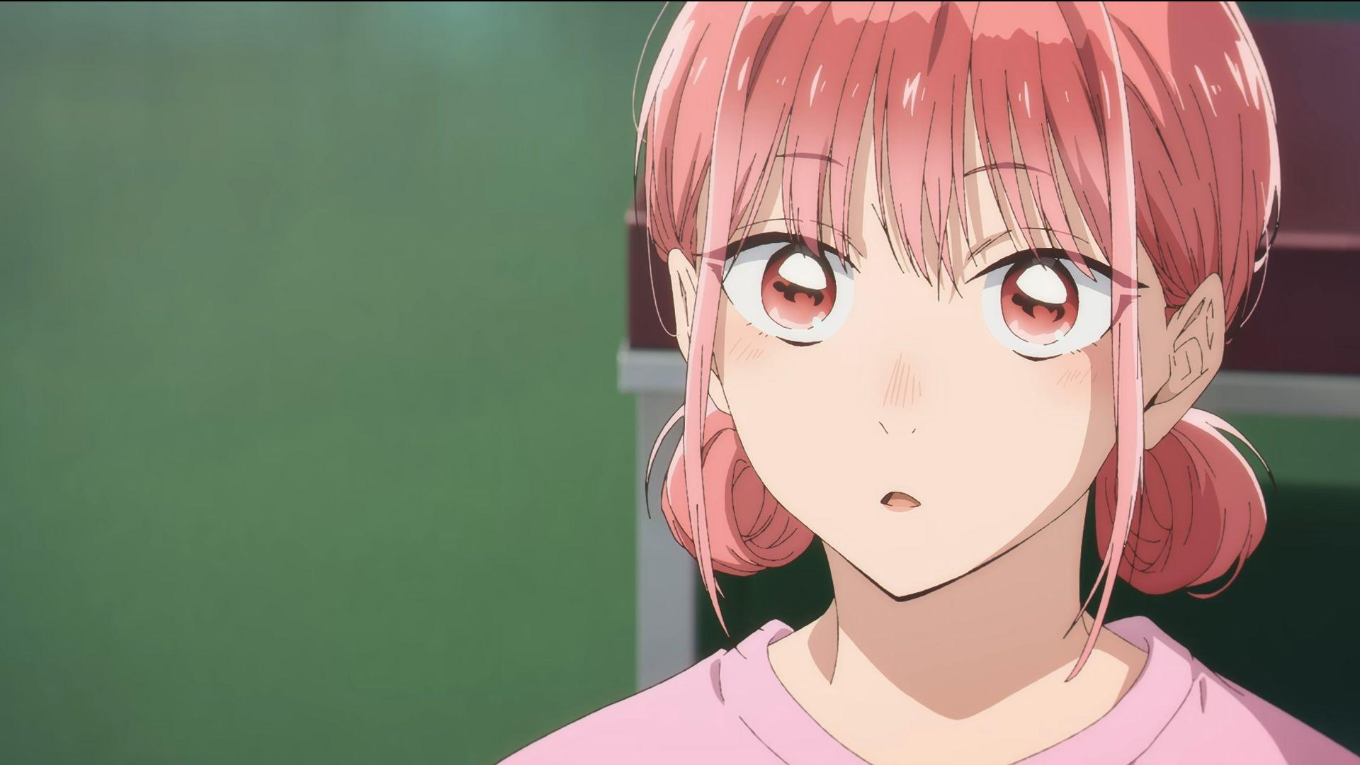 Capture d'écran de l'anime Blue Box montrant le personnage Hina Chono