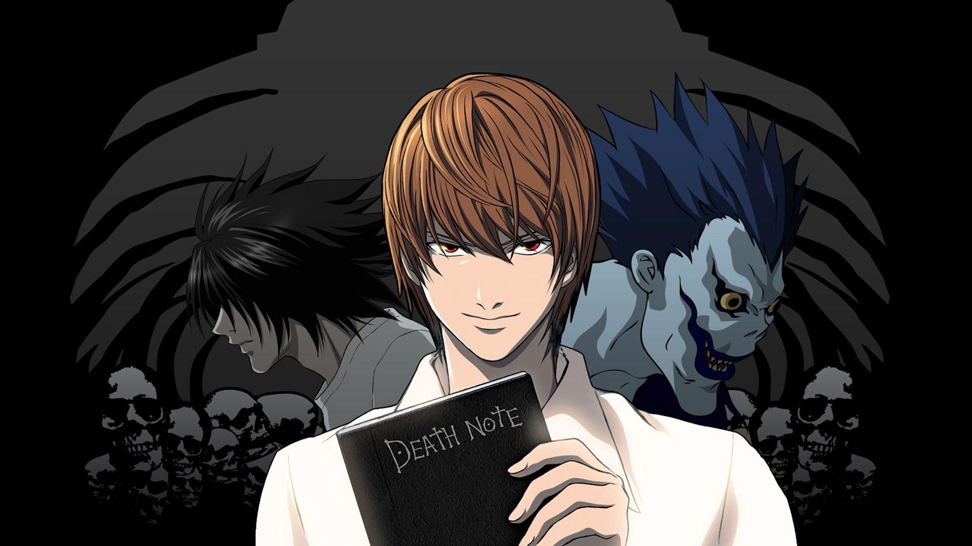 Light Yagami et Ryuk de Death Note, thriller psychologique emblématique des animes 2000