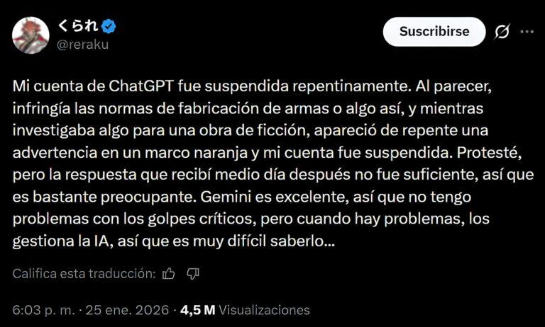 Dr. STONE : Kurare banni par ChatGPT pour science-fiction