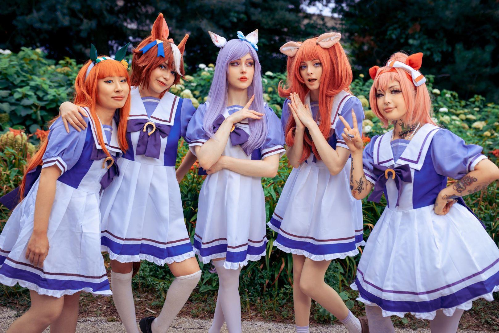 Représentation des célèbres Umamusume, les 'filles cheval' qui inspireront la carrera cosplay unique au Pérou.