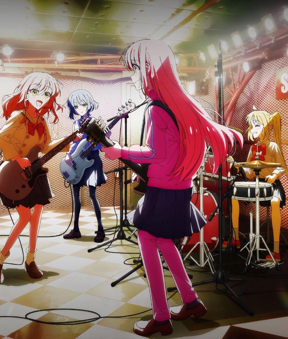 Illustration des membres du groupe Kessoku Band, moteur du succès de Bocchi the Rock!