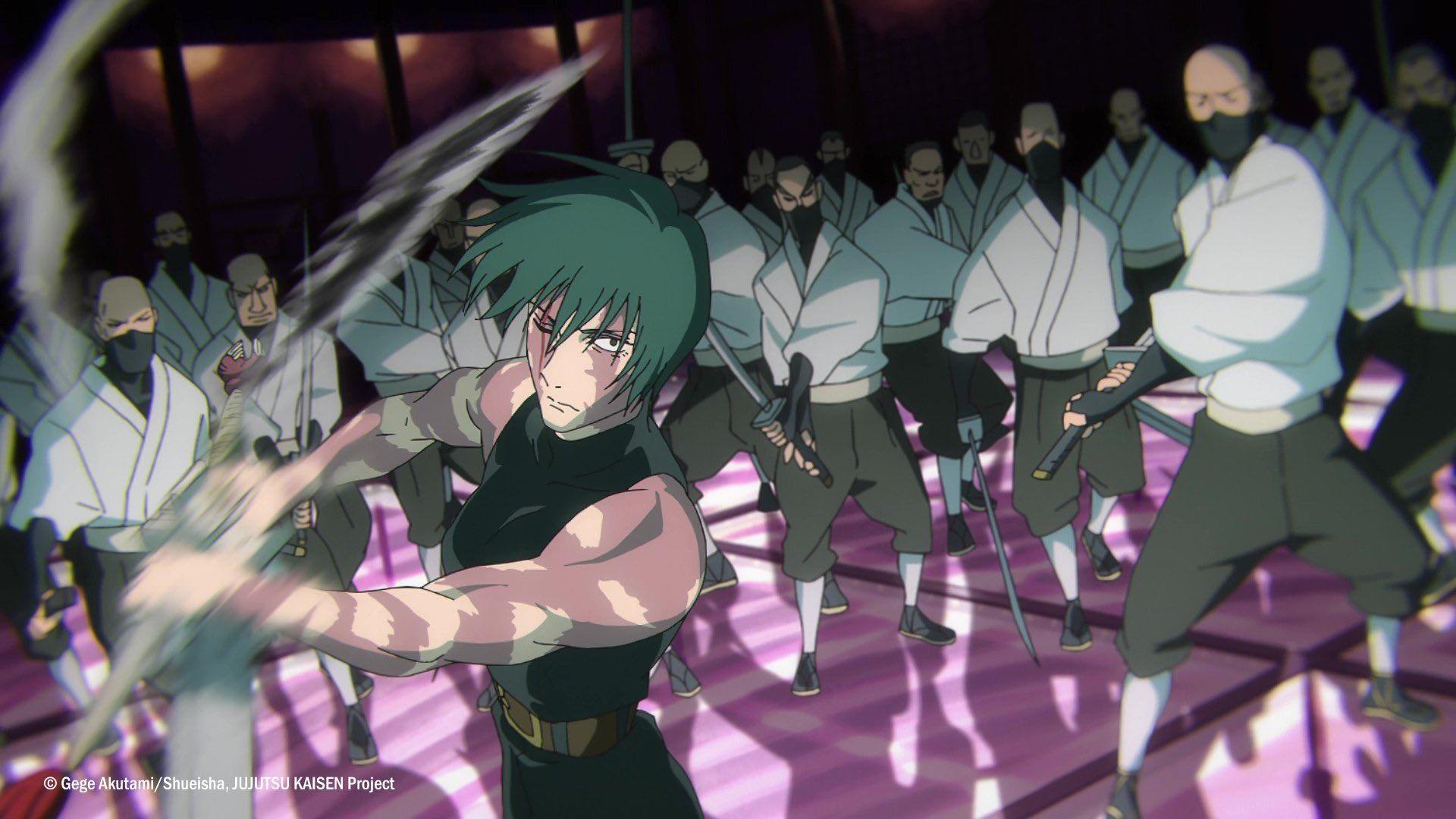 Maki Zenin face à sa famille dans l'arc Culling Game de Jujutsu Kaisen