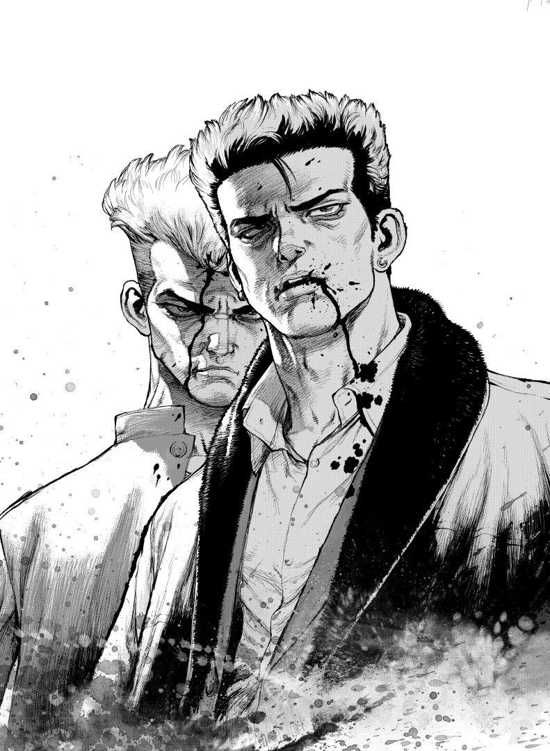 Illustration promotionnelle du manga Rokudenashi Blues Onikazura par Boichi