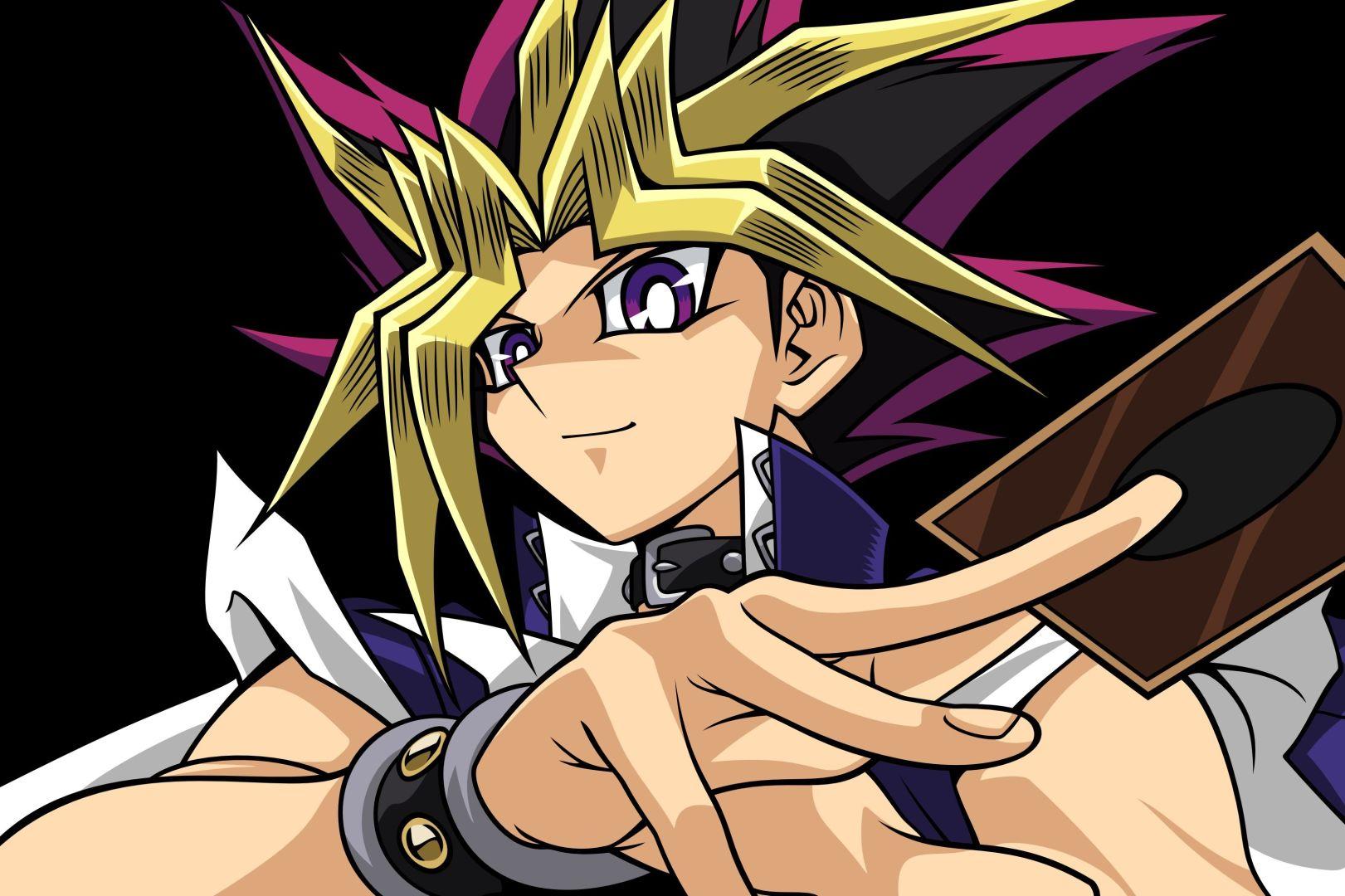 Yu-Gi-Oh! : Yugi Mutou et Atem en duel de cartes, anime emblématique des années 2000