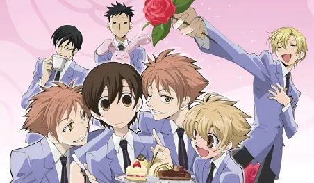 Logo de l'annonce du 20e anniversaire d'Ouran High School Host Club, annonçant de nouvelles informations