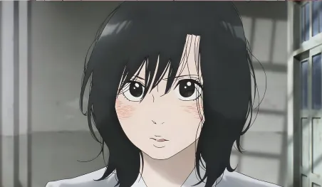 Affiche officielle de l'anime josei Scenes from Awajima : Emi Okabe et Katsurako Ibuki