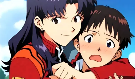 Evangelion: Le baiser de Misato et Shinji divise les fans 30 ans après