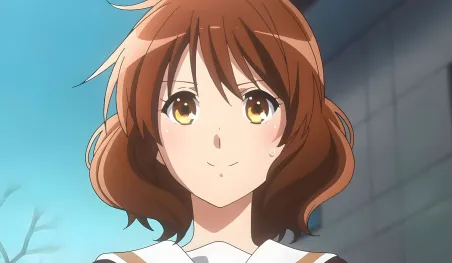 Affiche du film final de Hibike! Euphonium montrant Kumiko Oumae et Reina Kousaka