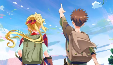 Visuel clé de l'anime The Laid-Off Cheat-Granting Mage, annonçant l'adaptation par P.A. Works