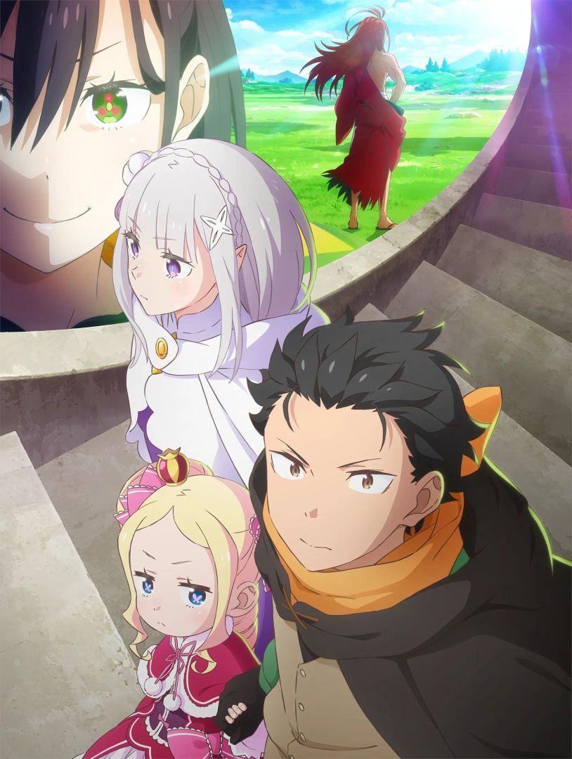 Illustration de personnage de Re:Zero, un anime isekai populaire