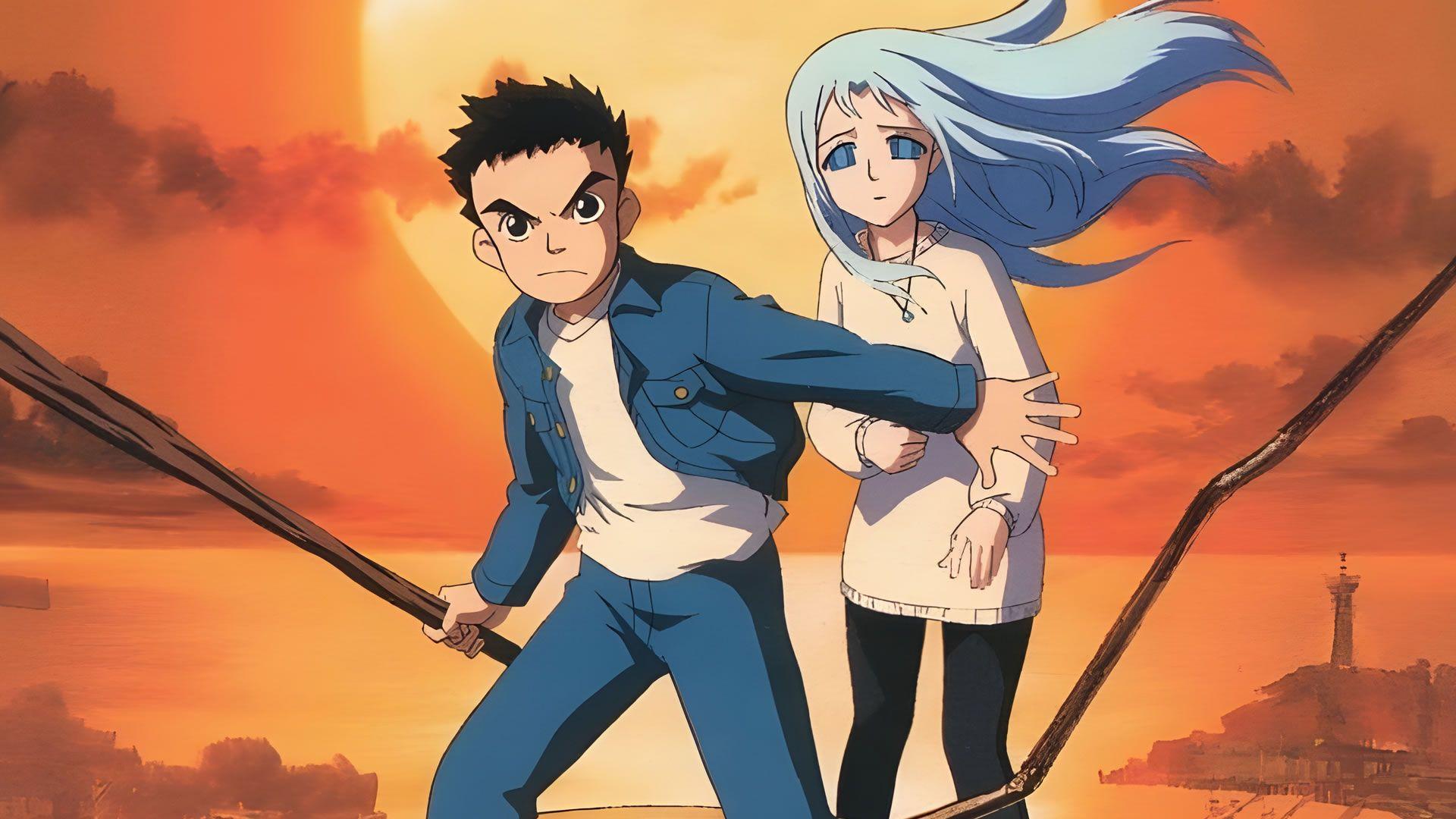 Shu et LaLa-Ru de Now and Then, Here and There, un anime à la fin désespérante